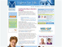 Tablet Screenshot of midwestbariatrics.com